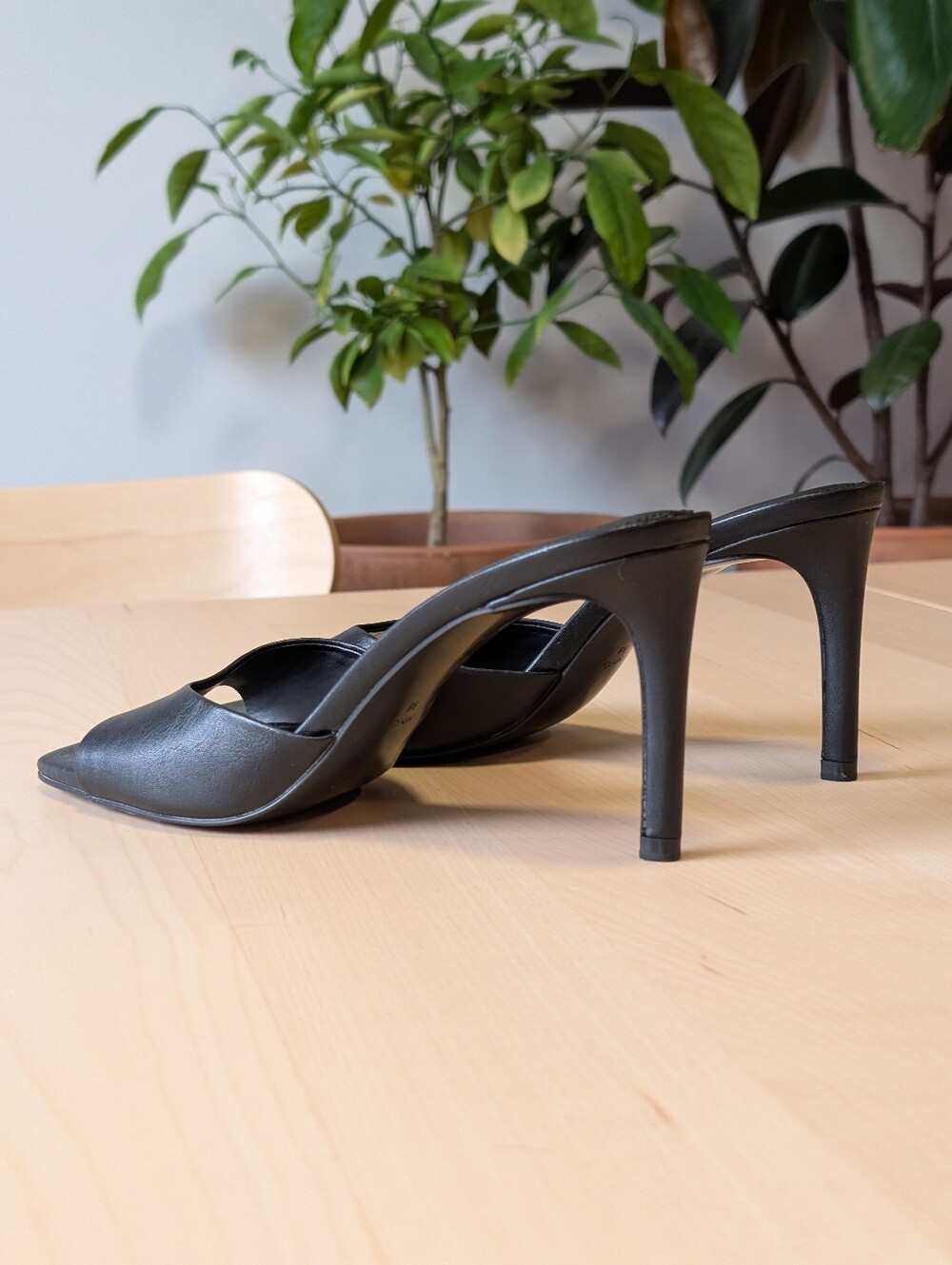 Mango Black Sandal Heels